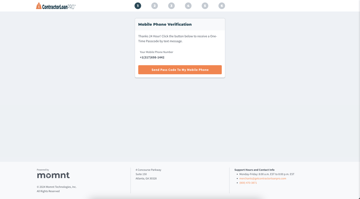 clp-merchant-application-step4-mobile-verification
