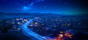 neighborhood-night-roof-glow